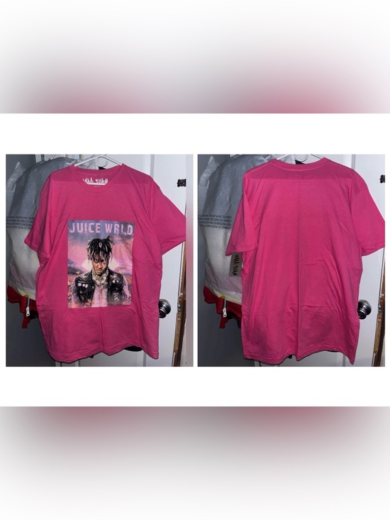 999 Other - Legends Never Die Juice WRLD Memorial Shirt Pink Short Sleeve Graphic T Shirt XL